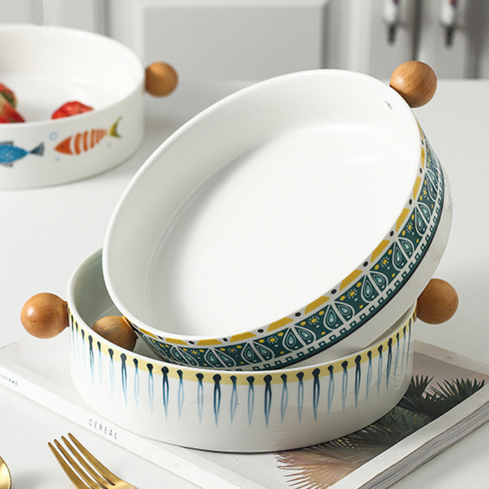 Ceramic Salad Bowl Nestasia