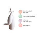 Dancing Girl Akimbo Ceramic Showpiece Nestasia