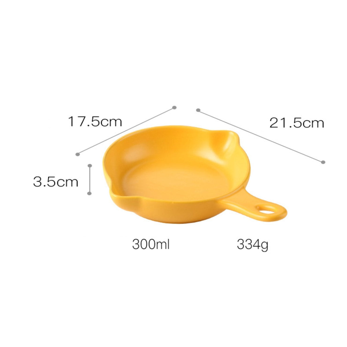 Yellow Ceramic Dish With Handle Nestasia