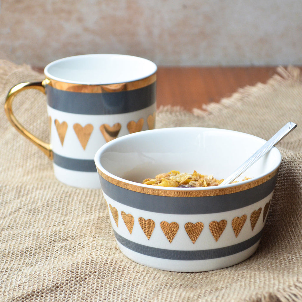 MERRY Heart Snack Bowl 400 ml Nestasia