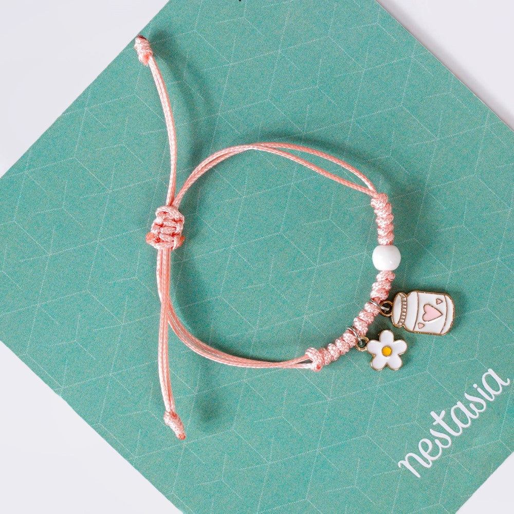 Heart In A Jar Kawaii Bracelet For Kids Set Of 2 Nestasia