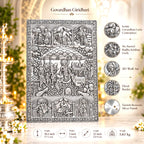 Govardhan Giridhari Krishna Silver Plated Copper Wall Hanging Vedansh Craft