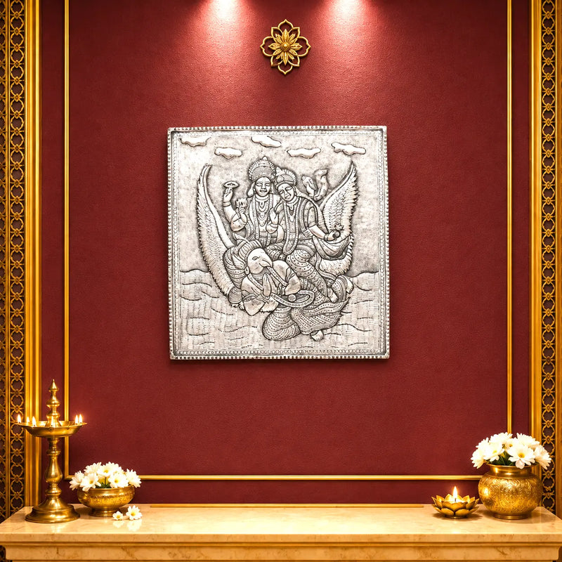 Garuda Silver Plated Copper Wall Hanging Vedansh Craft