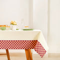 Checkered Border 8 Seater Table Cloth 274x152cm Nestasia