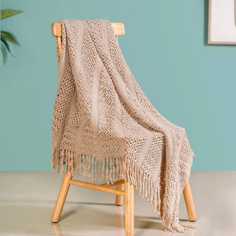 Chestnut Soft Couch Throw Nestasia