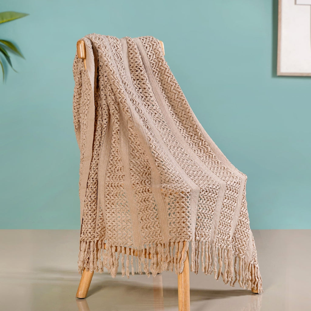 Chestnut Soft Couch Throw Nestasia