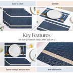 Chevron Table Mat Set Of 6 Nestasia