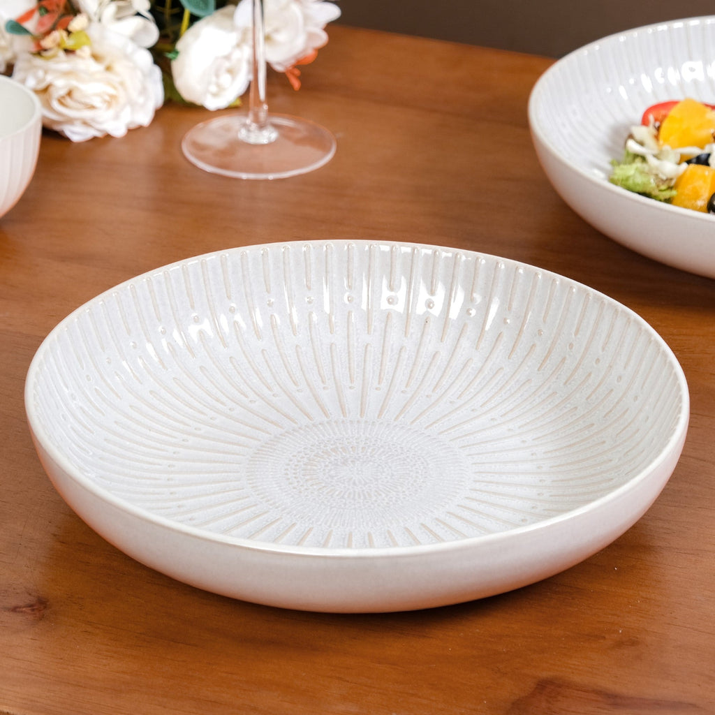 Set Of 2 Chic Ceramic Large Buddha Bowls 1800ml Nestasia