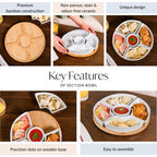 Chip And Dip White Ceramic Platter Nestasia