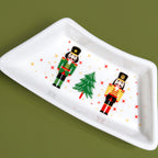 Nutcracker Tree Sectioned Platter Set Of 4 Nestasia
