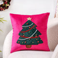 Christmas Tree Velvet Cushion Cover 40x40cm Nestasia