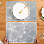 Chrome Blossom Table Mat Set Of 6 Nestasia