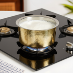 Pure Brass Patila With Lid 2000ml Nestasia