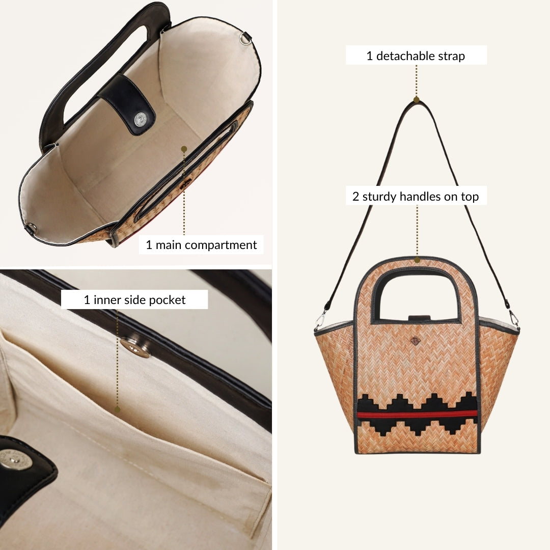 Bengal Weave Shitalpati Tote Bag Nestasia