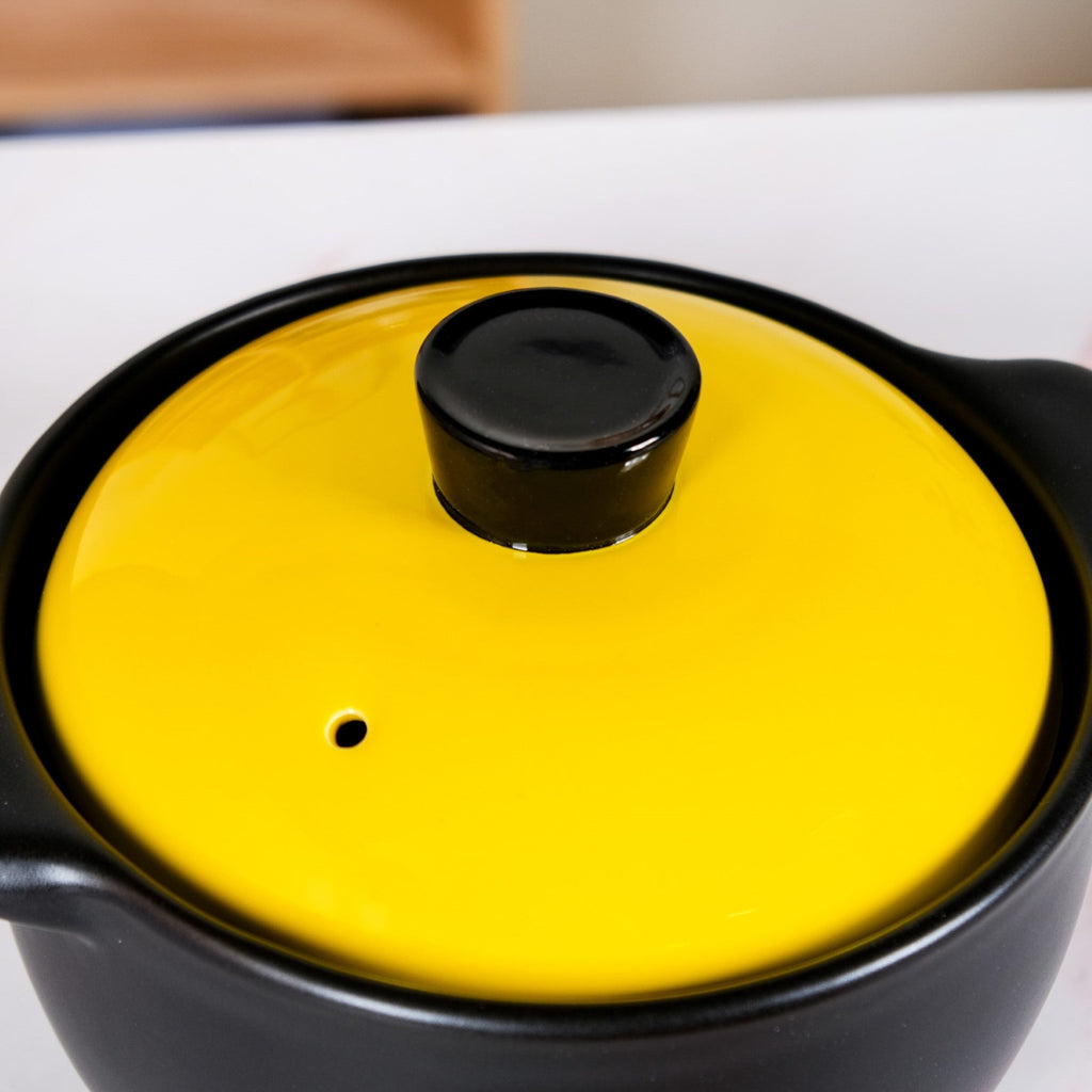 Limonelle Ceramic Cooking Casserole With Lid Flame Safe 2300ml Nestasia