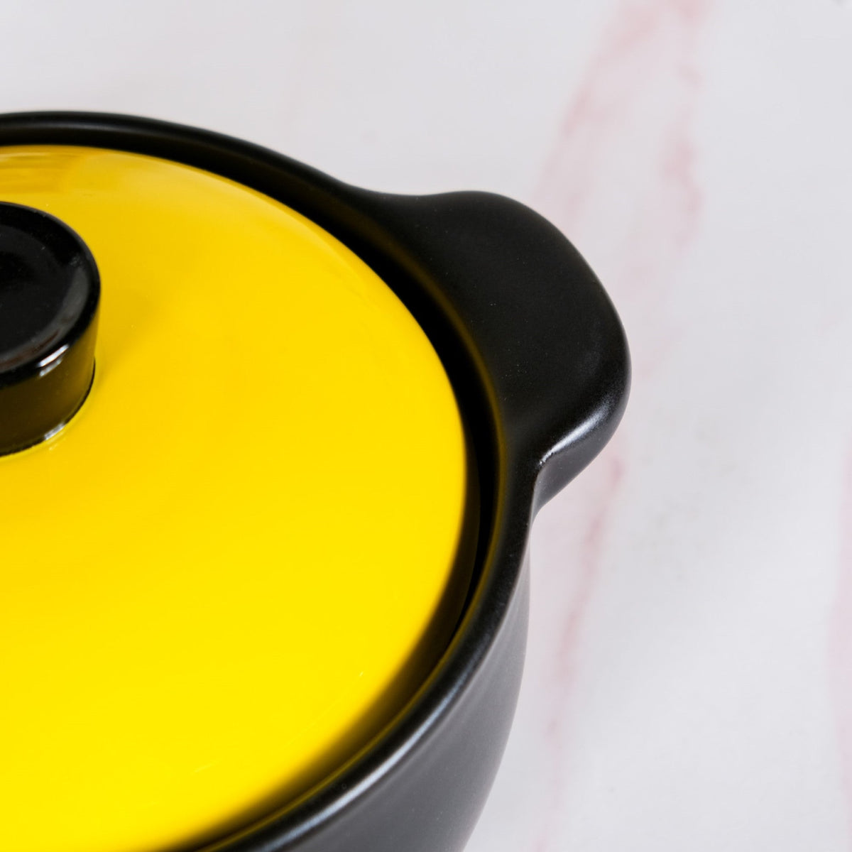 Limonelle Ceramic Cooking Casserole With Lid Flame Safe 2300ml Nestasia