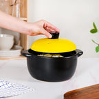 Limonelle Ceramic Cooking Casserole With Lid Flame Safe 2300ml Nestasia
