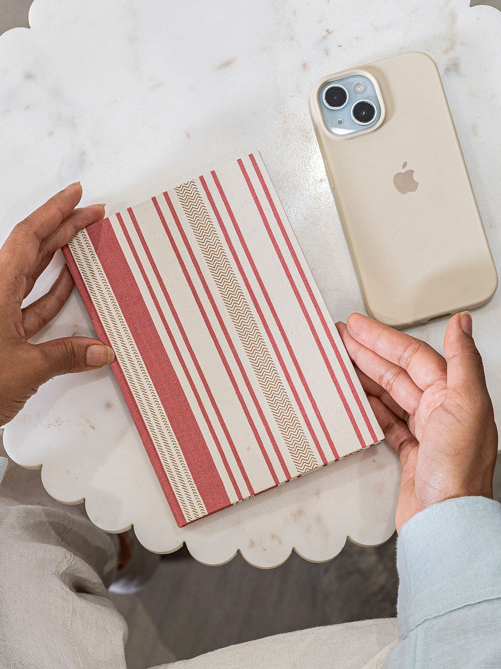 Classic Pinstripe Diary Contrast Living