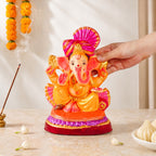 Clay Ecofriendly Ganesh Idol 27cm Nestasia