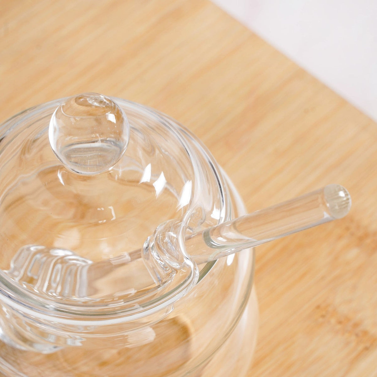Glass Honey Jar with Dipper And Lid 300ml Nestasia