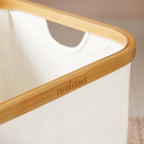 Minimalist Laundry Basket Off White Nestasia