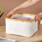 Multi Purpose Cloth Storage Box Off White Nestasia