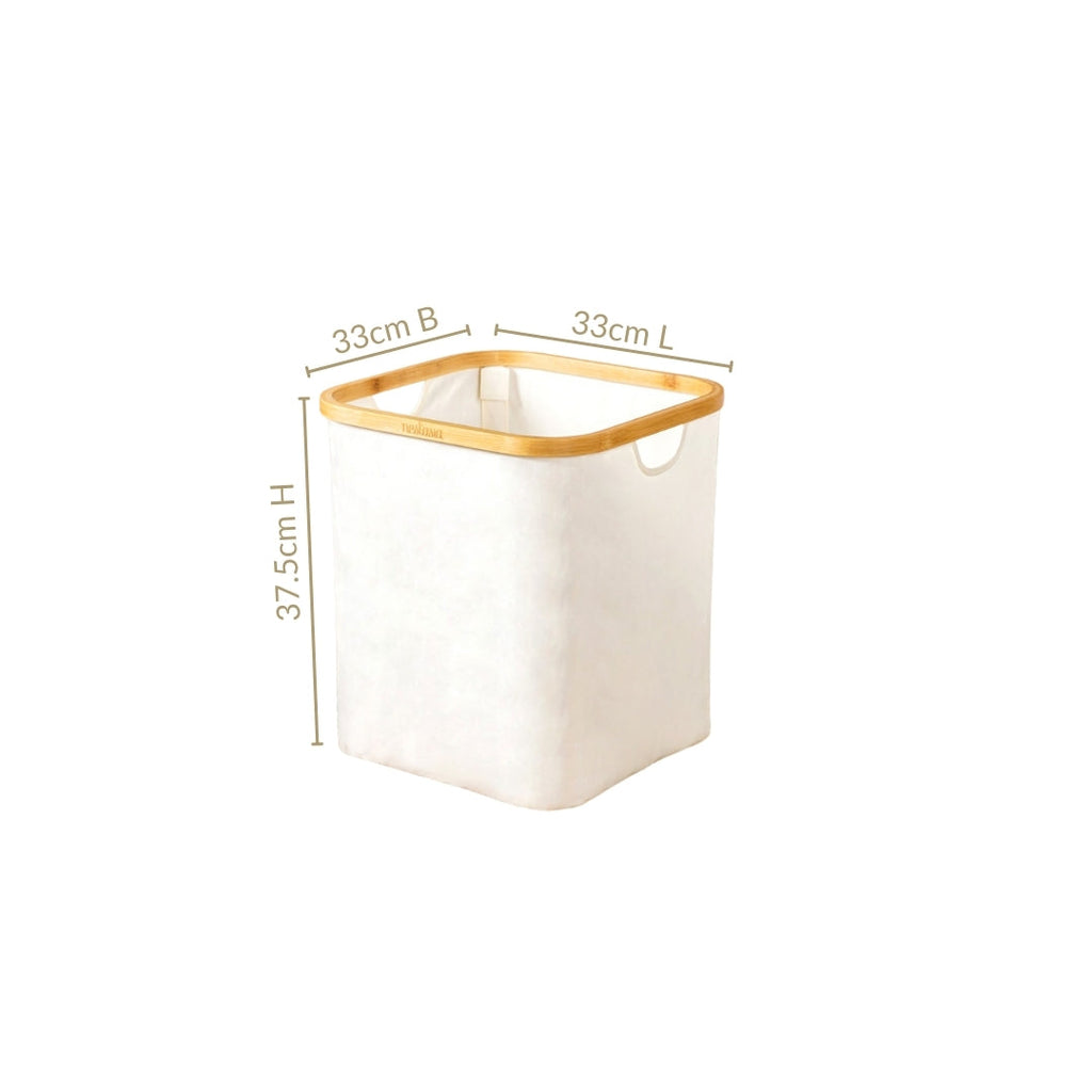 Minimalist Laundry Basket Off White Nestasia
