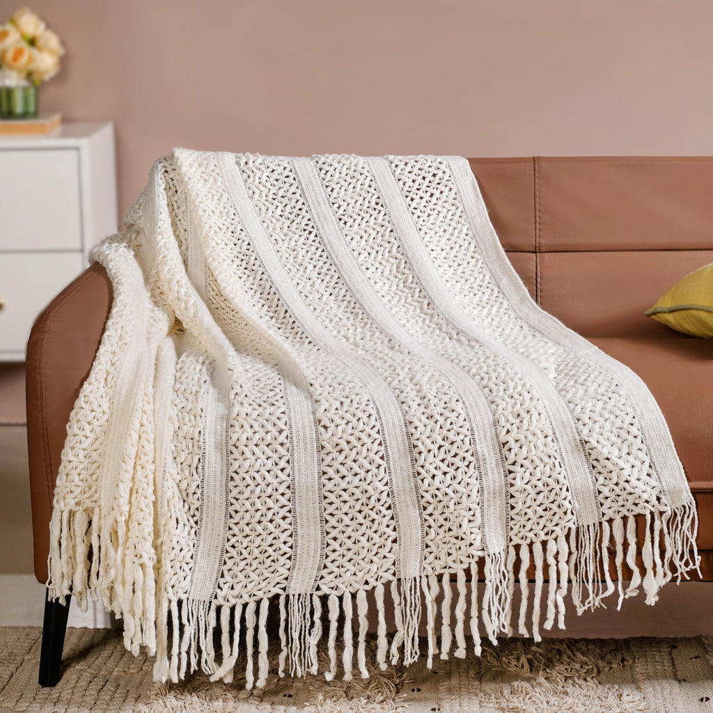 Cloud Nine Throw Blanket White Nestasia