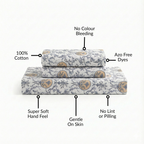 Coastal Chateau King Size Printed Cotton Bedding Set 275x275cm Nestasia