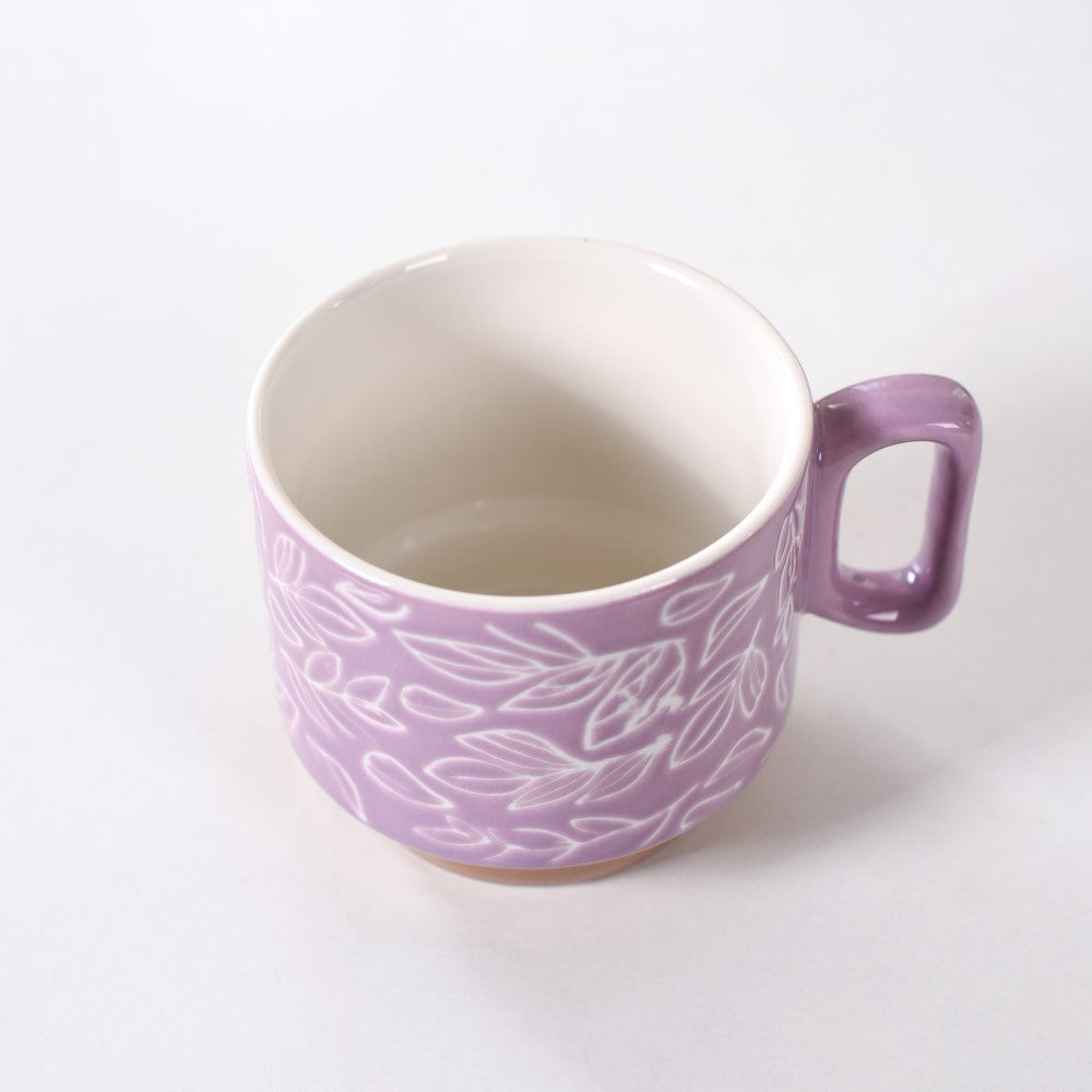 Ceramic Gaia Stackable Coffee Cup Set Of 4 250ml Nestasia