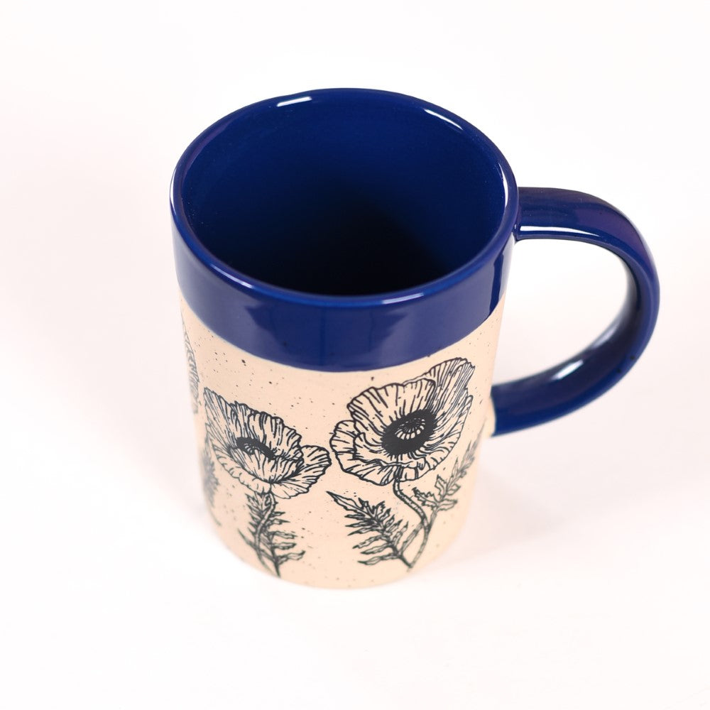 Poppy Grove Ceramic Coffee Mug Set Of 4 450ml Nestasia