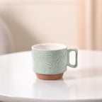 Ceramic Gaia Stackable Coffee Cup Set Of 4 250ml Nestasia
