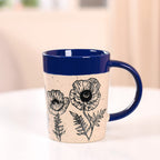 Poppy Grove Ceramic Coffee Mug Set Of 4 450ml Nestasia