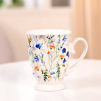 Victorian Garden Ceramic Coffee Mug Set Of 2 Blue 400ml Nestasia