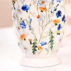 Victorian Garden Ceramic Coffee Mug Set Of 2 Blue 400ml Nestasia
