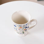 Victorian Garden Ceramic Coffee Mug Set Of 2 Blue 400ml Nestasia