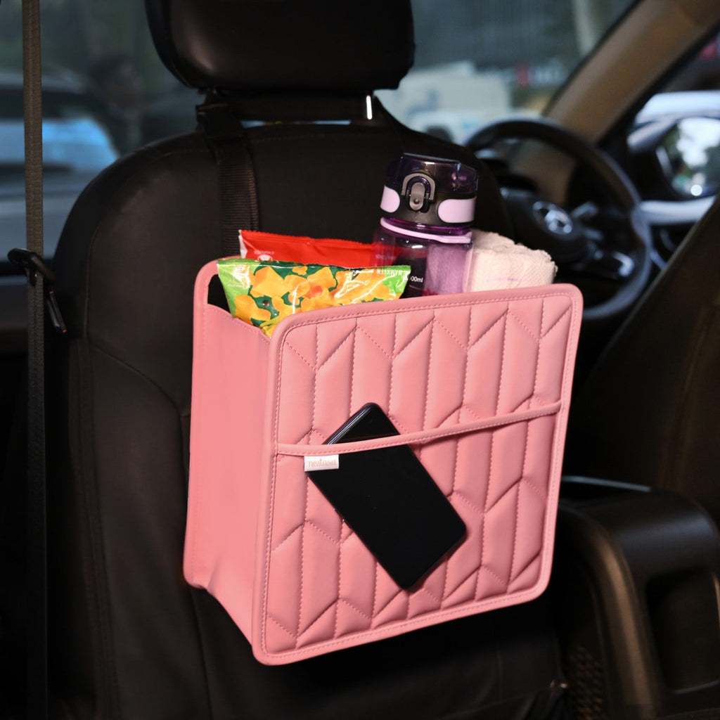 Collapsible Car Backseat Organiser With Front Pocket Nestasia