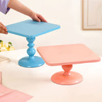 Colour Pop Square Riser Cake Stand Set Of 2 Peach Blue Nestasia
