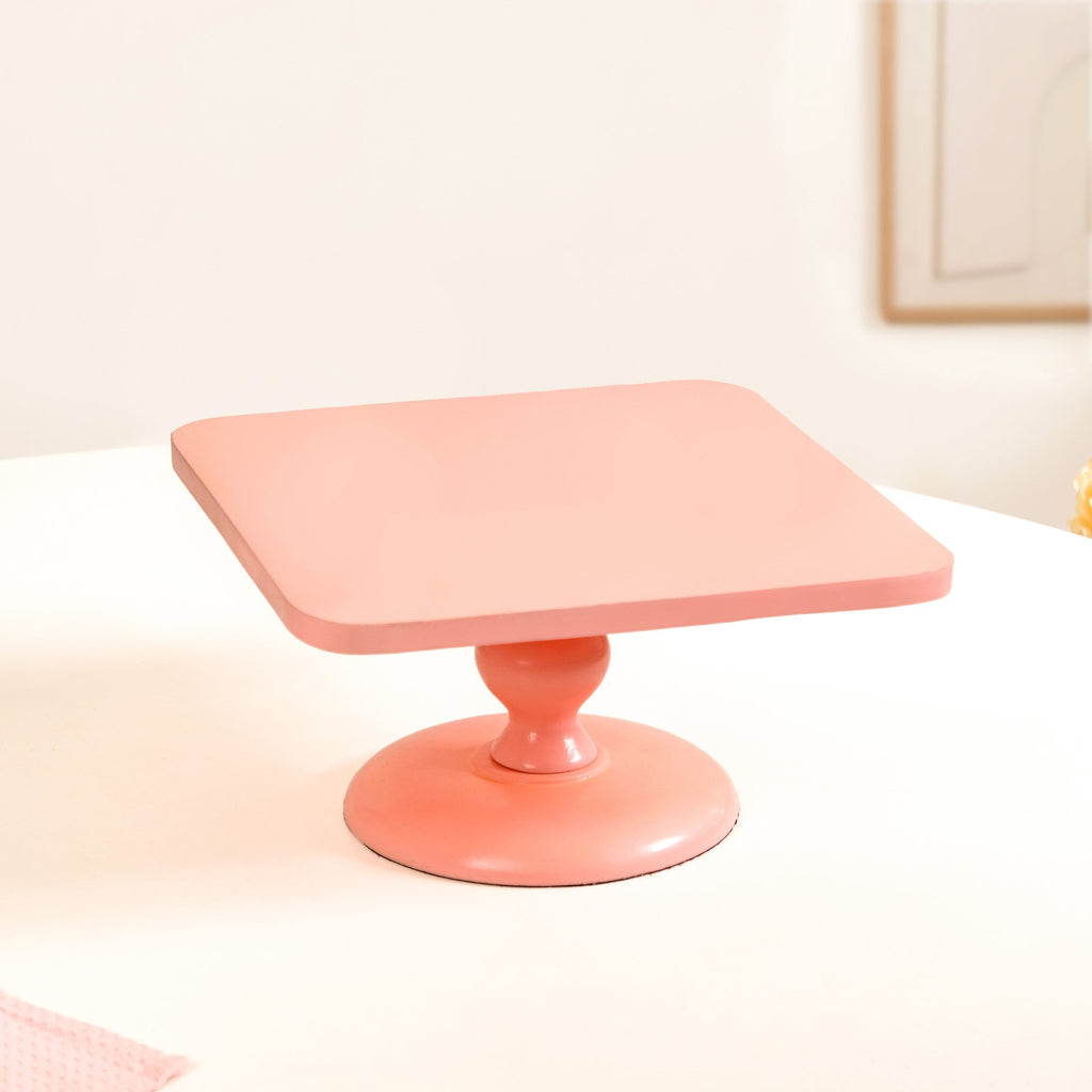 Colour Pop Square Riser Cake Stand Set Of 2 Peach Blue Nestasia