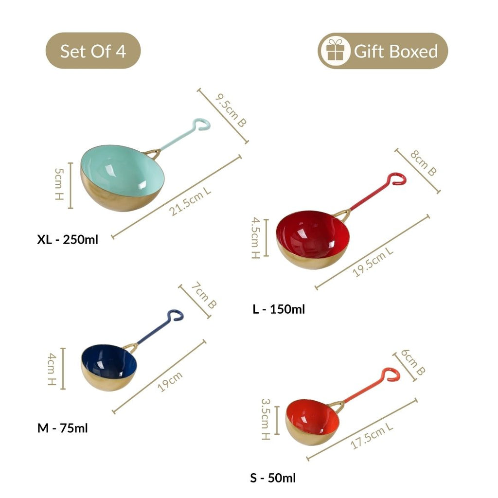 Colour Pop Enamel Measuring Cup Set Of 4 Nestasia