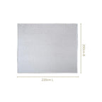 Combed Cotton Waffle Sofa Throw Blanket Light Grey 220x200cm Nestasia