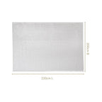 Combed Cotton Waffle Sofa Throw Blanket Pristine White 220x200cm Nestasia