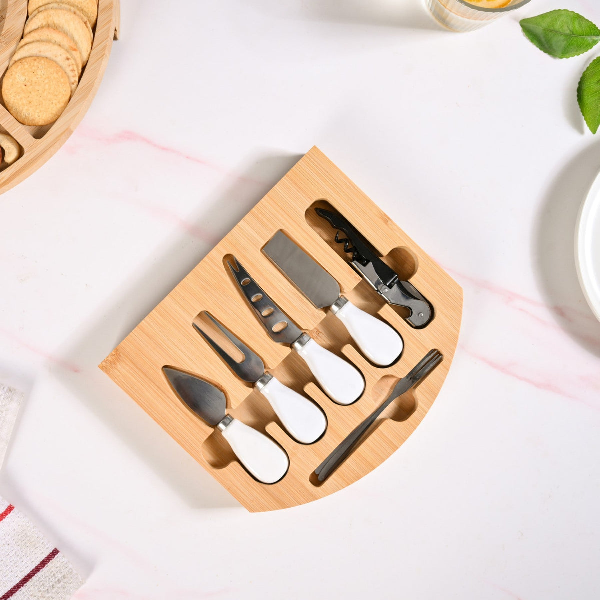 Complete Hosting Expandable Charcuterie Set Of 12 Nestasia