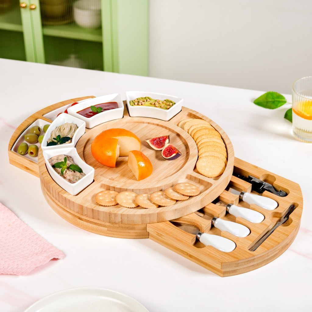 Complete Hosting Expandable Charcuterie Set Of 12 Nestasia
