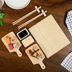 Complete Sushi Set With Rolling Mat And Bamboo Chopsticks Set Of 9 Nestasia