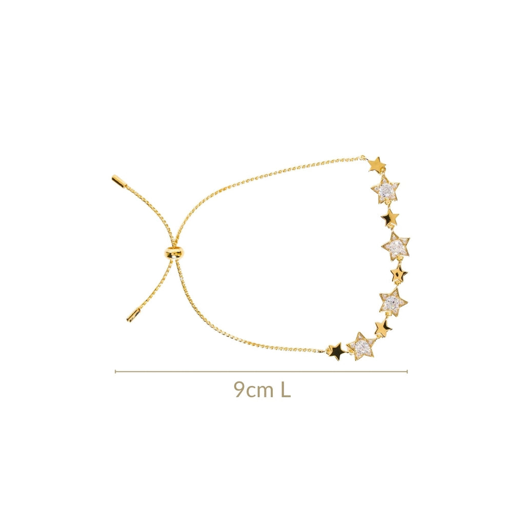 Constellation Of Stars Gold Chain Bracelet Nestasia
