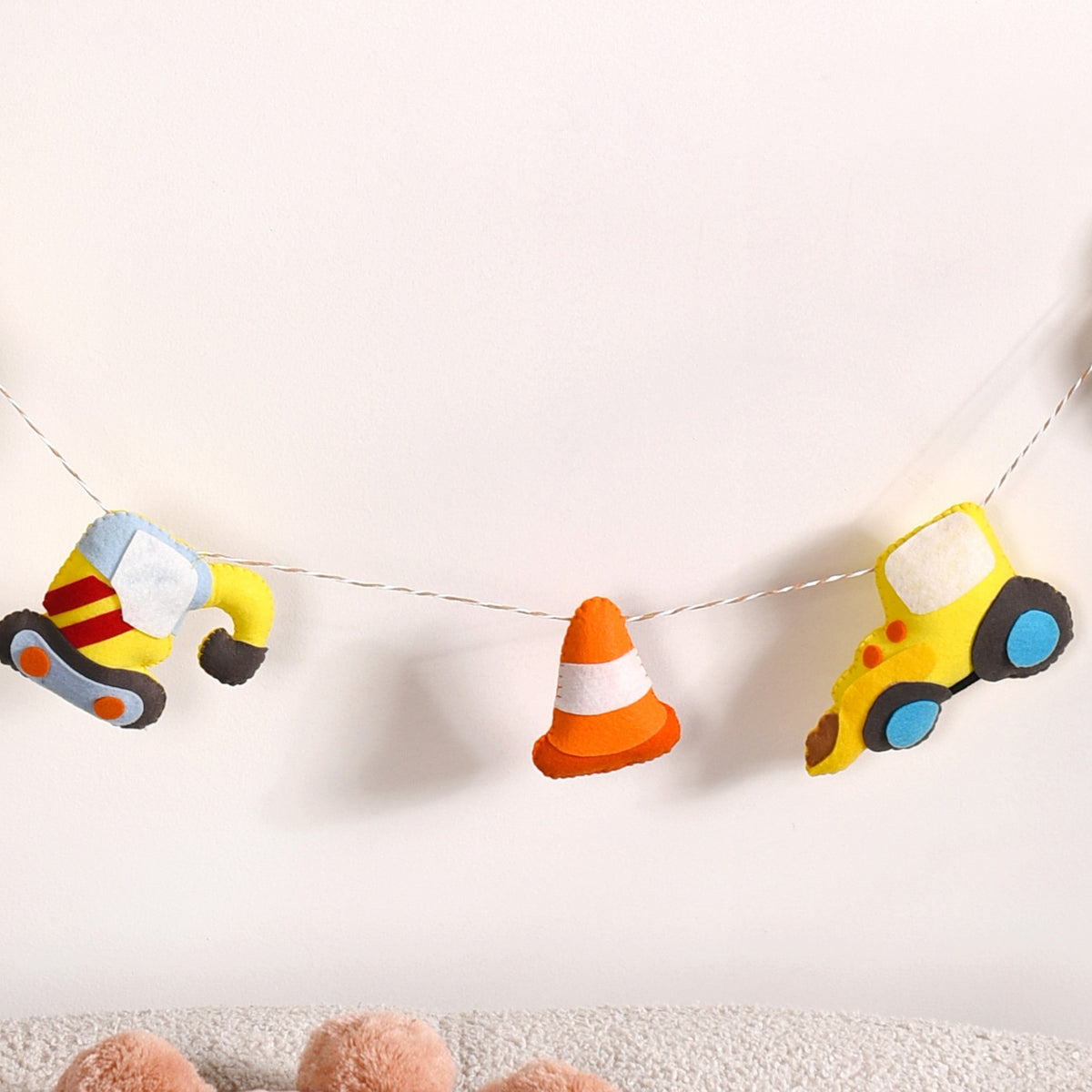 Construction Site Bunting For Kids Room Decor Nestasia