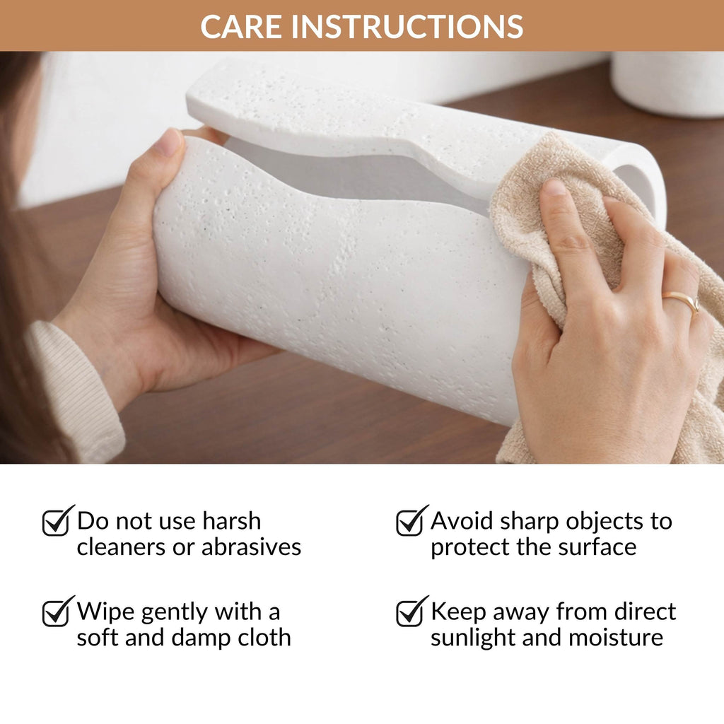 Contemporary Tissue Holder White Nestasia