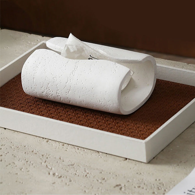 Contemporary Tissue Holder White Nestasia