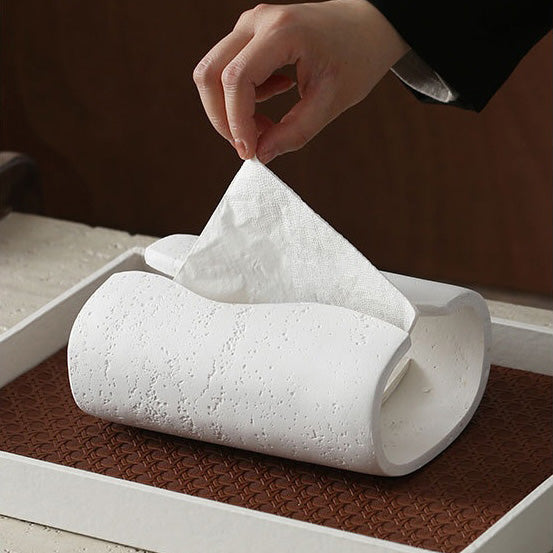 Contemporary Tissue Holder White Nestasia